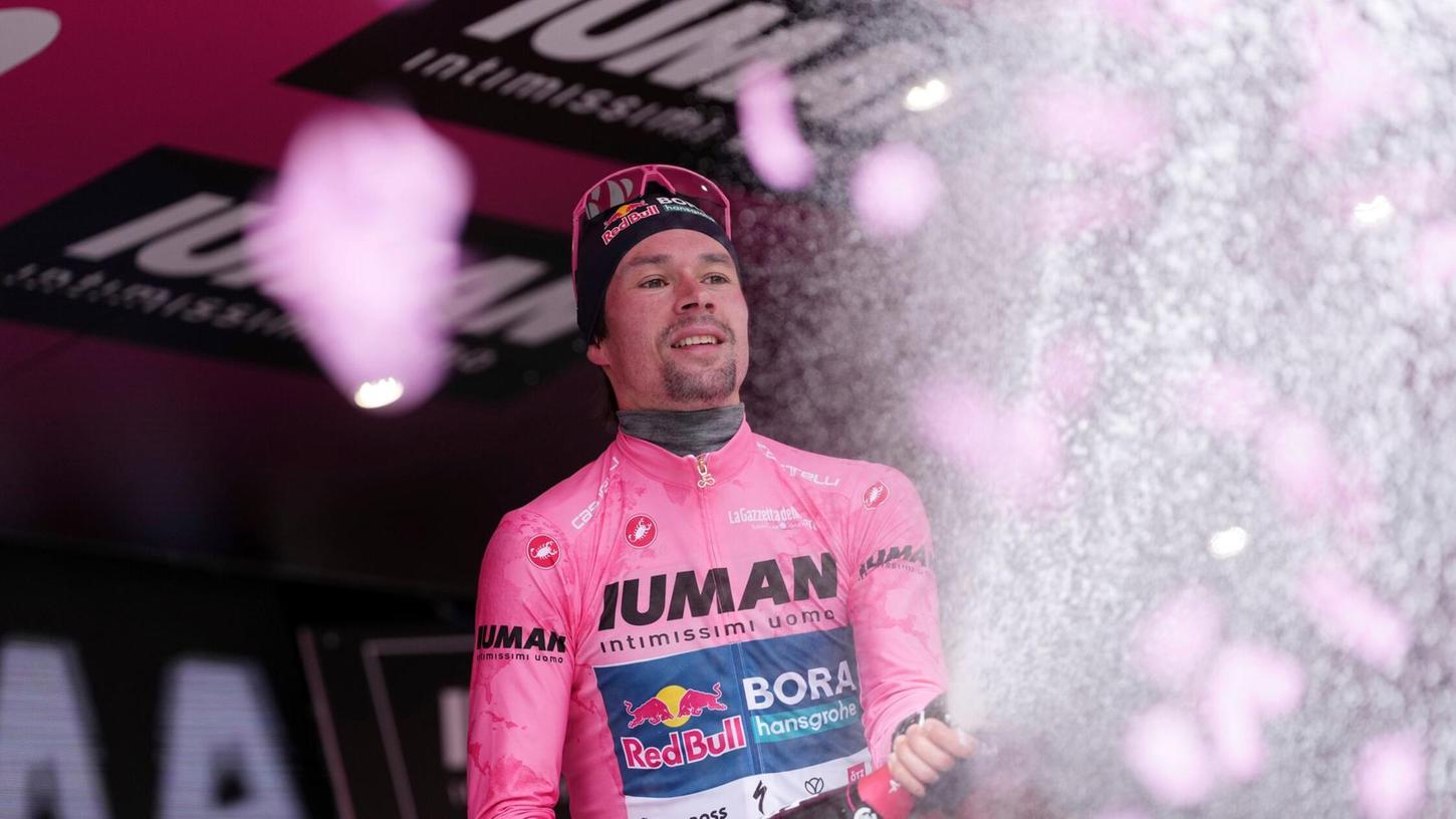 Der Slowene Primoz Roglic hat beim Giro d’Italia das Rosa Trikot des Gesamtführenden übernommen. Der Slowene Primoz Roglic hat beim Giro d’Italia das Rosa Trikot des Gesamtführenden übernommen.