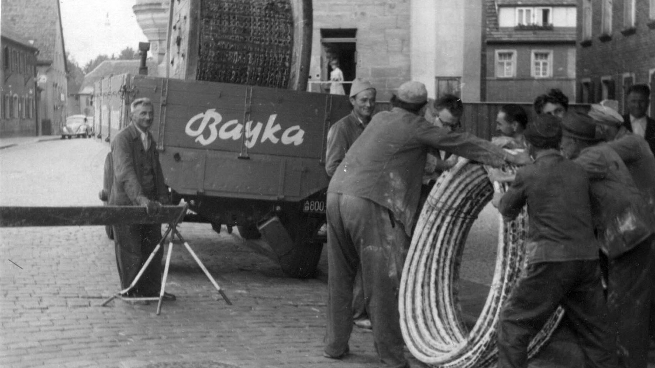 Stromkabel der Bayka waren nach Ende des 2. Weltkr