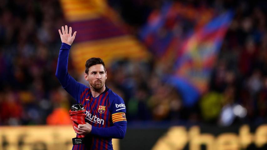 Lionel Messi gratuliert seinem Ex-Club. Lionel Messi gratuliert seinem Ex-Club.