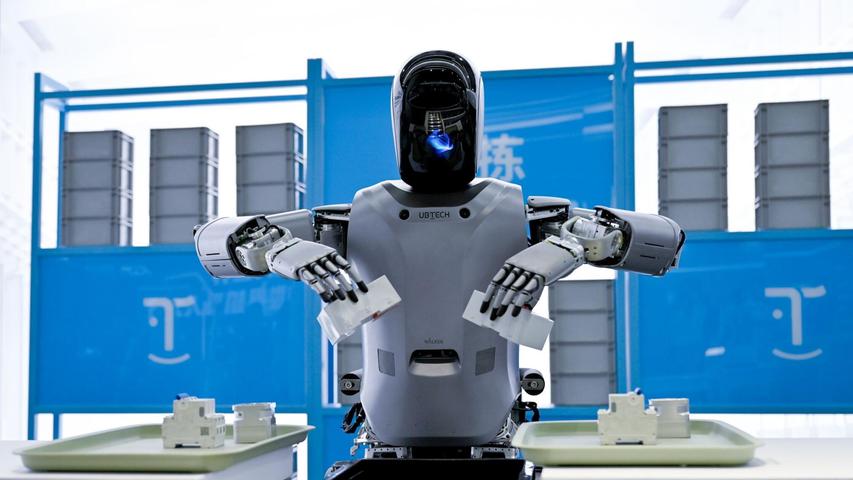 Chinas Roboterentwickler fokussieren sich auch auf Anwendungsfälle etwa in Fabriken. Chinas Roboterentwickler fokussieren sich auch auf Anwendungsfälle etwa in Fabriken.