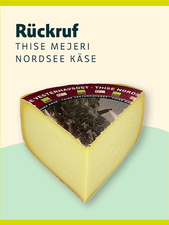 Das Unternehmen dennree ruft aktuell seinen Thise Mejeri Nordsee Käse zurück. Das Unternehmen dennree ruft aktuell seinen Thise Mejeri Nordsee Käse zurück.
