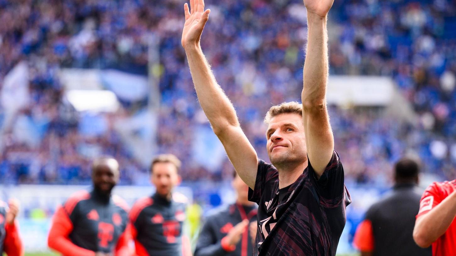 Thomas Müller nach seinem letzten Bundesliga-Spiel. Thomas Müller nach seinem letzten Bundesliga-Spiel.