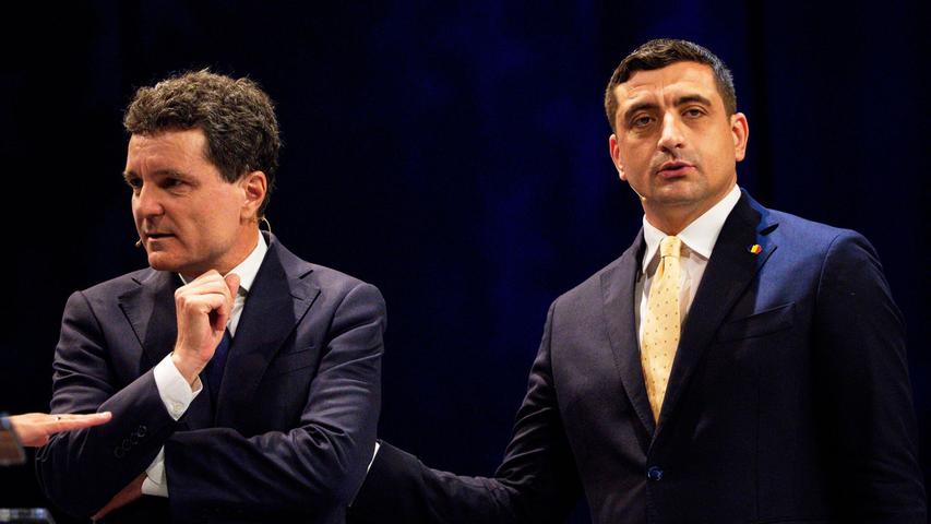 Bei der Präsidenten-Stichwahl in Rumänien treten der Ukraine-Kritiker George Simion (r.) und der Pro-Europäer Nicusor Dan gegeneinander an. Bei der Präsidenten-Stichwahl in Rumänien treten der Ukraine-Kritiker George Simion (r.) und der Pro-Europäer Nicusor Dan gegeneinander an.