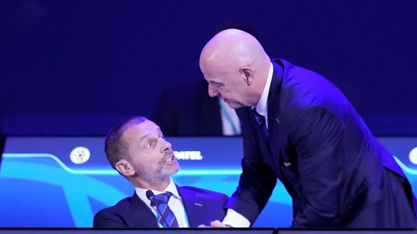 Ceferin und Infantino. Ceferin und Infantino.