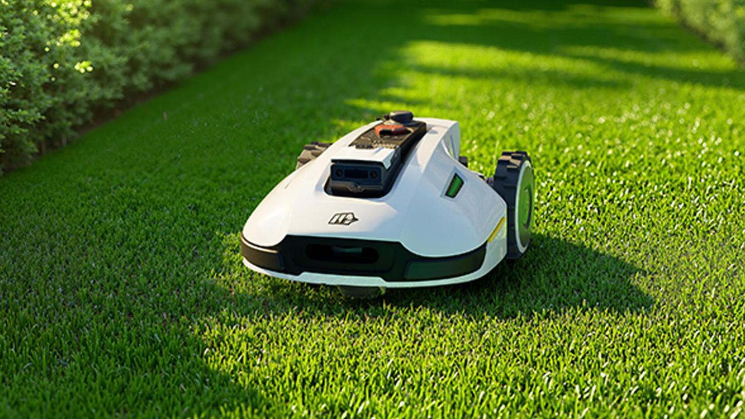 Das 2025er-Modell des KI-Mähroboters hat ein integriertes 4G-Modul. Eine RTK-Antenne ist somit nicht mehr nötig. Das 2025er-Modell des KI-Mähroboters hat ein integriertes 4G-Modul. Eine RTK-Antenne ist somit nicht mehr nötig.