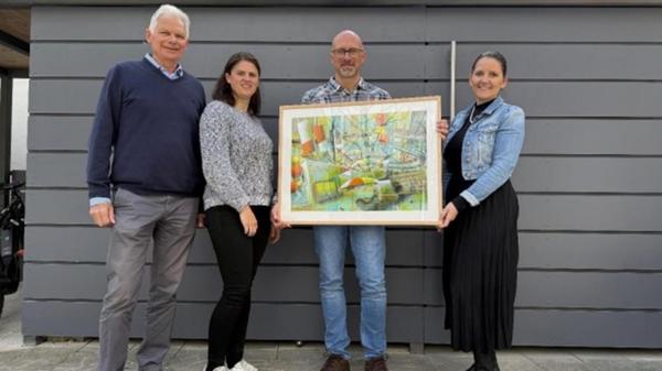 Freuten sich über das schöne Motiv für den Advents