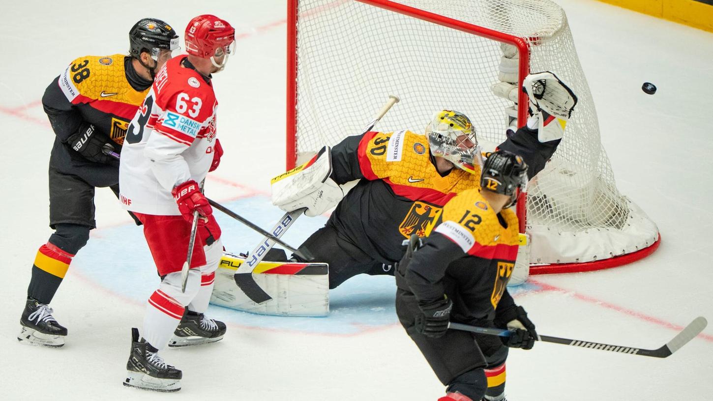 Torhüter Philipp Grubauer überzeugt gegen Dänemark. Torhüter Philipp Grubauer überzeugt gegen Dänemark.