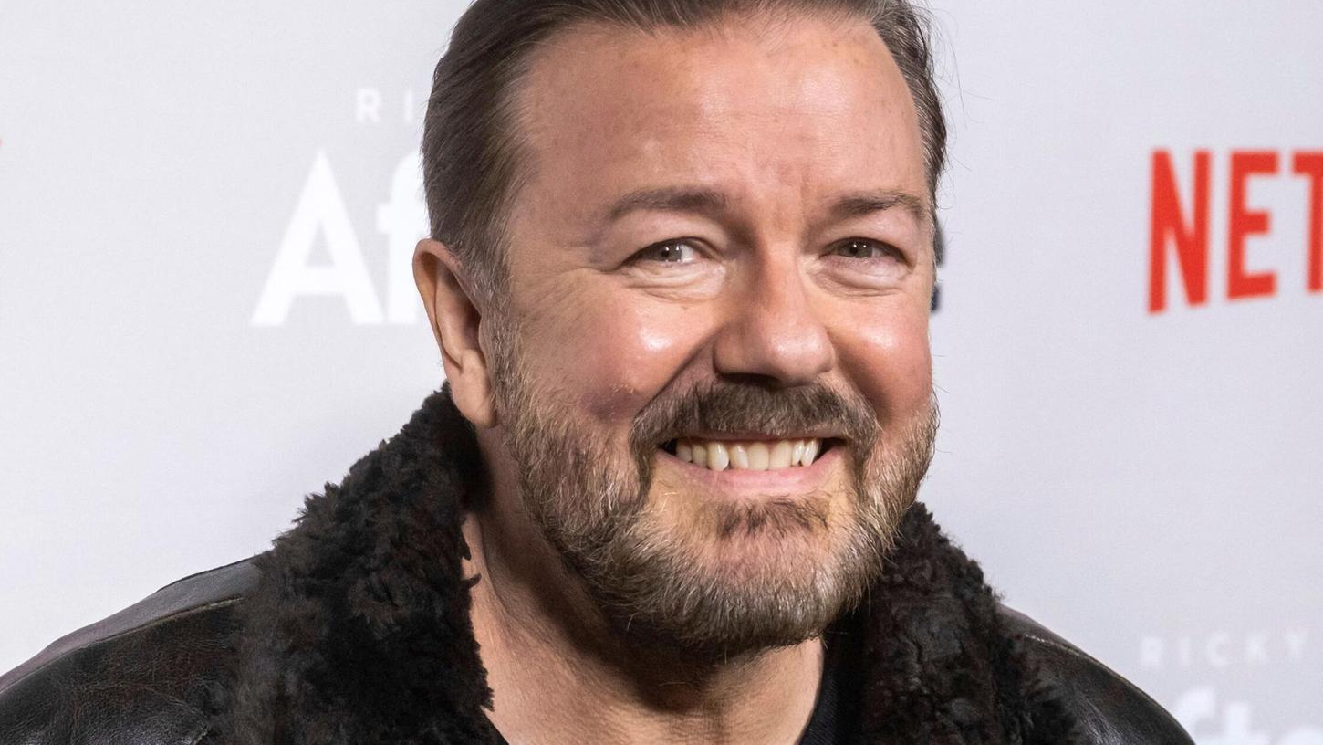 Ricky Gervais wird in Hollywood mit einer Sternenplakette verewigt. (Archivbild) Ricky Gervais wird in Hollywood mit einer Sternenplakette verewigt. (Archivbild)