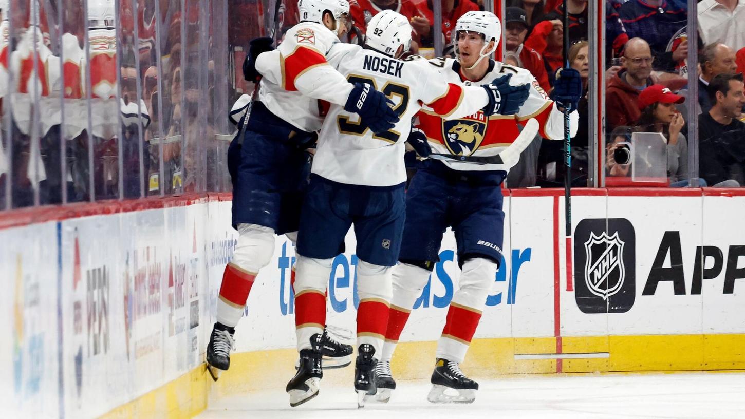 Greer traf einmal, Nosek bereitete zwei Tore vor: Die Panthers hatten zum Auftakt Grund zu Feiern. Greer traf einmal, Nosek bereitete zwei Tore vor: Die Panthers hatten zum Auftakt Grund zu Feiern.