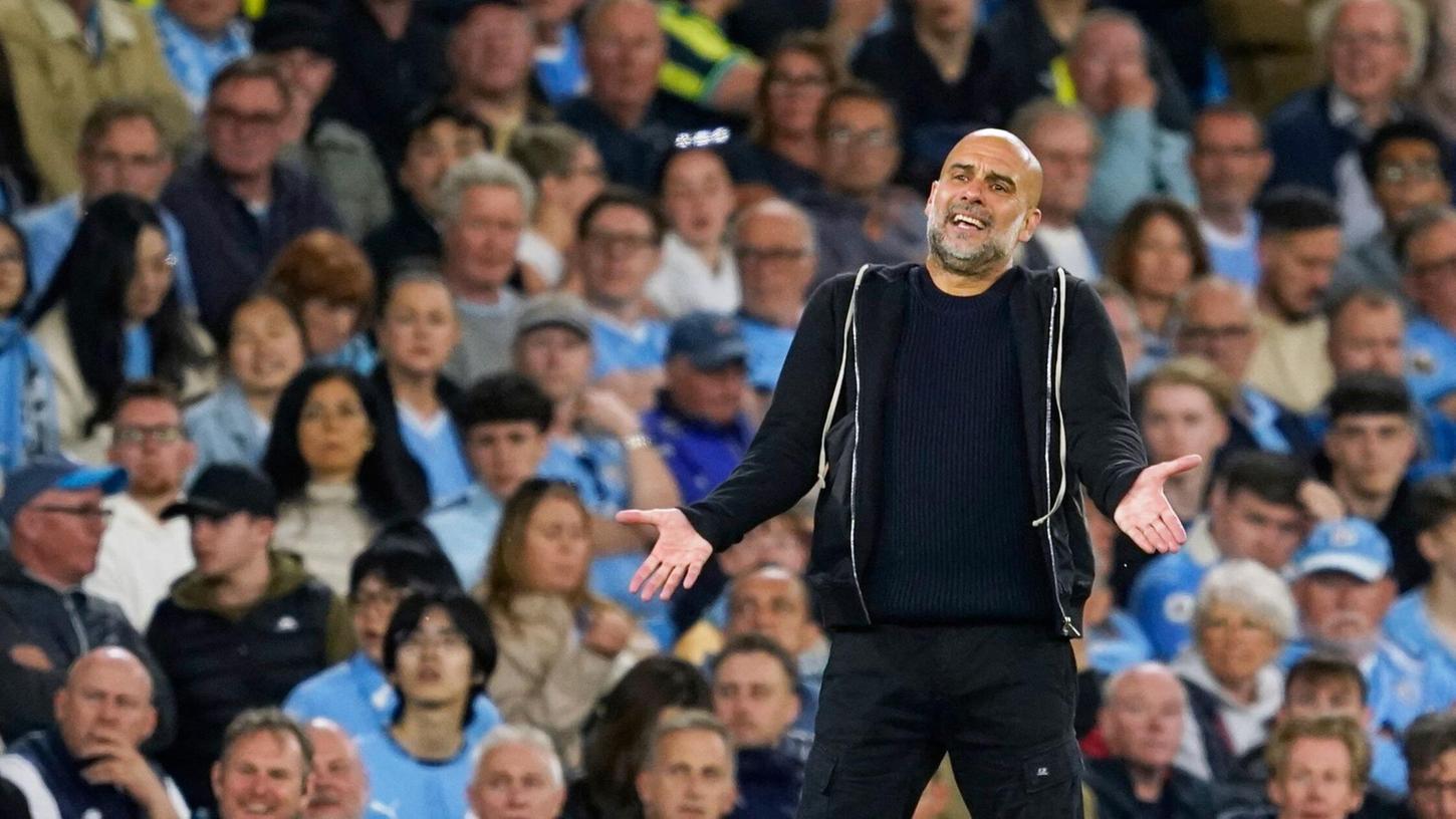 Pep Guardiola sorgt mit Aussagen zu seiner Zukunft bei Manchester City für Wirbel. Pep Guardiola sorgt mit Aussagen zu seiner Zukunft bei Manchester City für Wirbel.