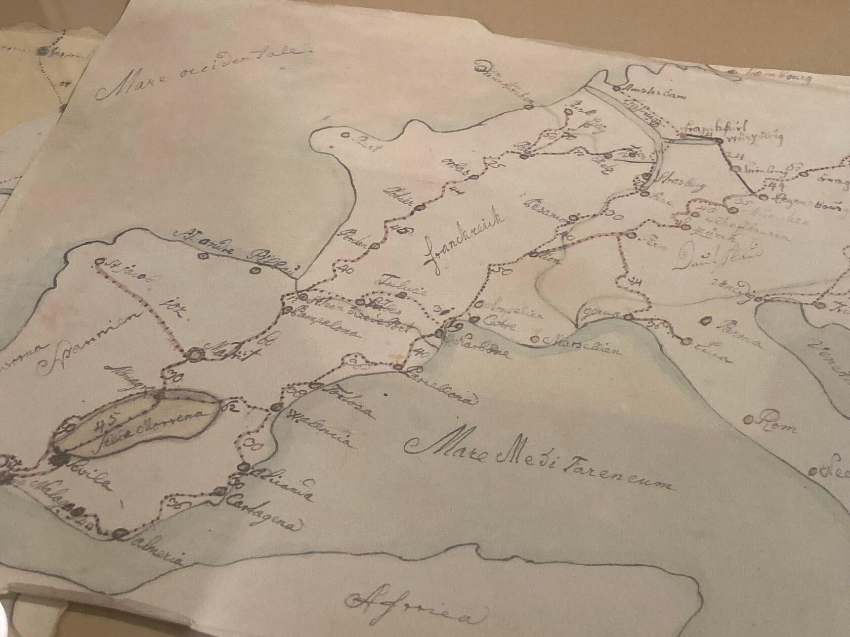 Aus historischen Karten geht hervor, dass sich auch aus Nürnberg und Umgebung Siedler auf den Weg nach Zentralspanien machten.