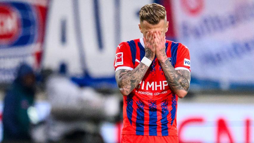 Hatte das 1:0 auf dem Fuß: Heidenheims Niklas Dorsch. Hatte das 1:0 auf dem Fuß: Heidenheims Niklas Dorsch.