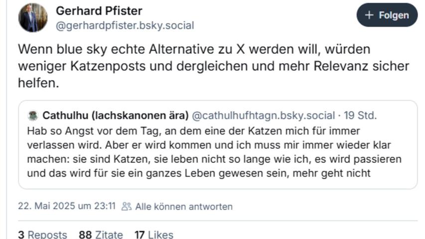 Das Posting von Gerhard Pfister hatte zahlreiche Reaktionen zur Folge. Das Posting von Gerhard Pfister hatte zahlreiche Reaktionen zur Folge.
