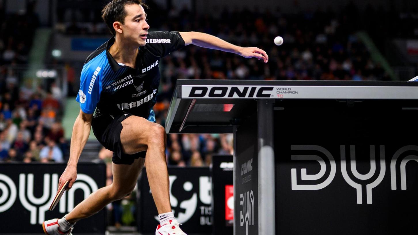 Spielt um den WM-Titel im Tischtennis: Der Brasilianer Hugo Calderano vom Bundesliga-Club TTF Ochsenhausen überraschte in Katar. Spielt um den WM-Titel im Tischtennis: Der Brasilianer Hugo Calderano vom Bundesliga-Club TTF Ochsenhausen überraschte in Katar.