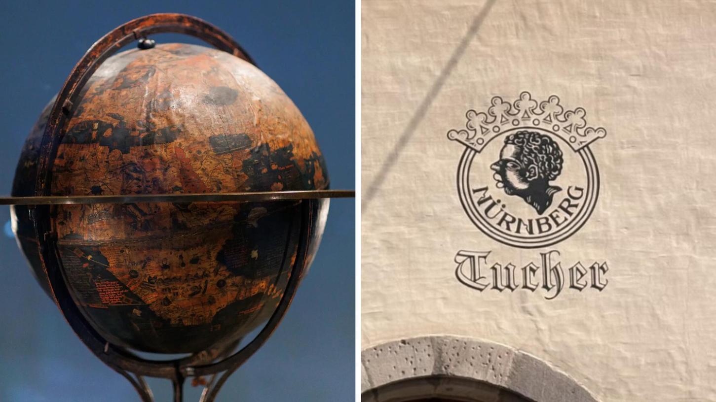 Sowohl der Behaim-Globus als auch das alte Logo der Tucher-Brauerei sind Thema des kolonialen Stadtrundgangs. Sowohl der Behaim-Globus als auch das alte Logo der Tucher-Brauerei sind Thema des kolonialen Stadtrundgangs.