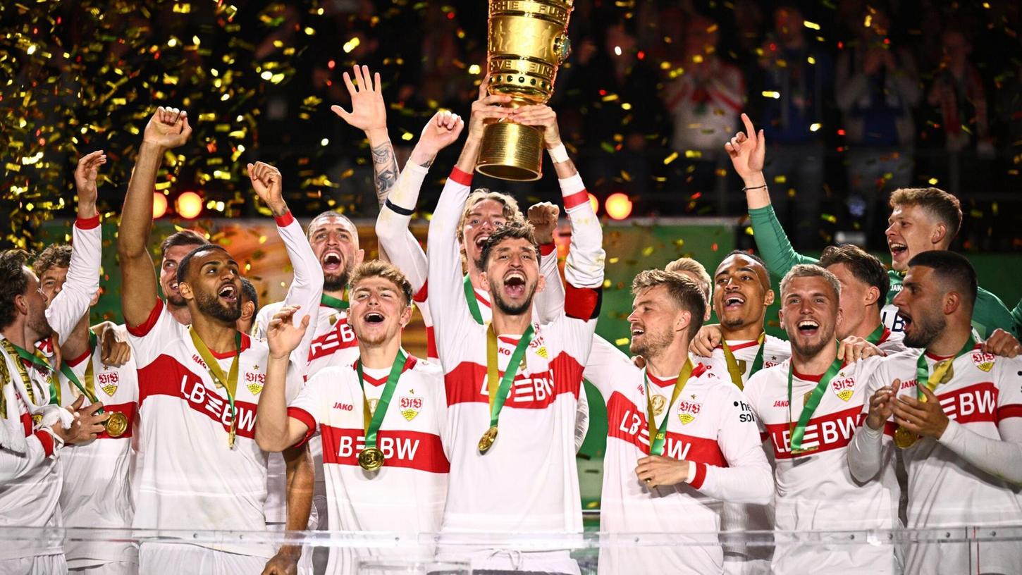 Der VfB Stuttgart hat den DFB-Pokal gewonnen. Der VfB Stuttgart hat den DFB-Pokal gewonnen.