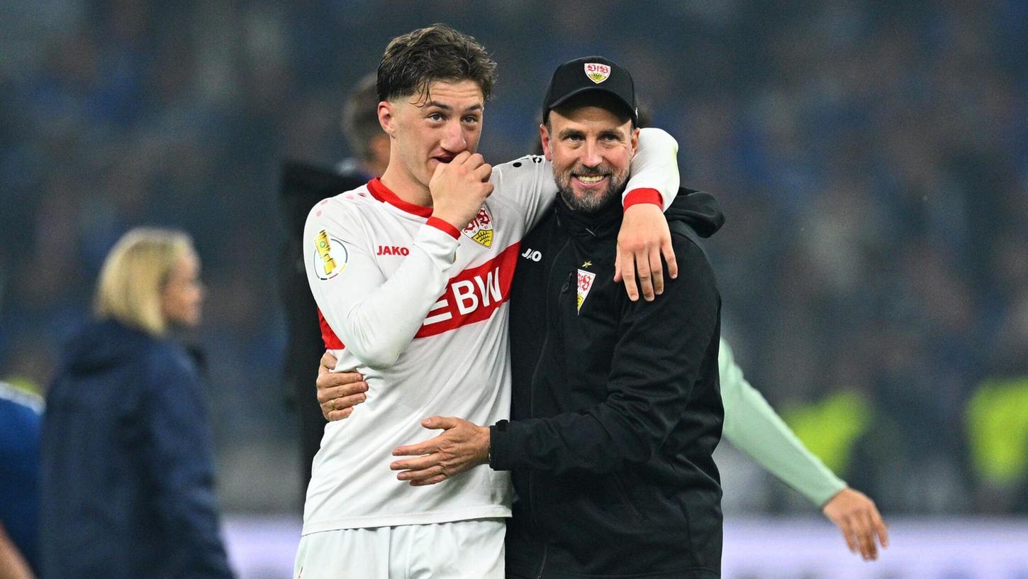 Angelo Stiller (l.) weiß noch nicht, ob er für die Nationalmannschaft fit sein wird. Angelo Stiller (l.) weiß noch nicht, ob er für die Nationalmannschaft fit sein wird.