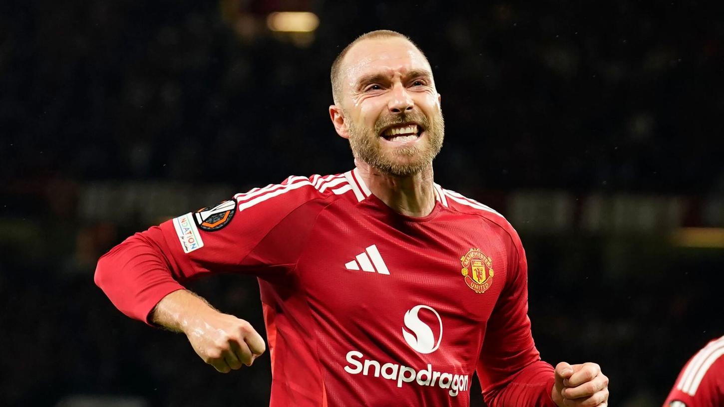 Christian Eriksen verabschiedet sich bei Manchester United. Christian Eriksen verabschiedet sich bei Manchester United.