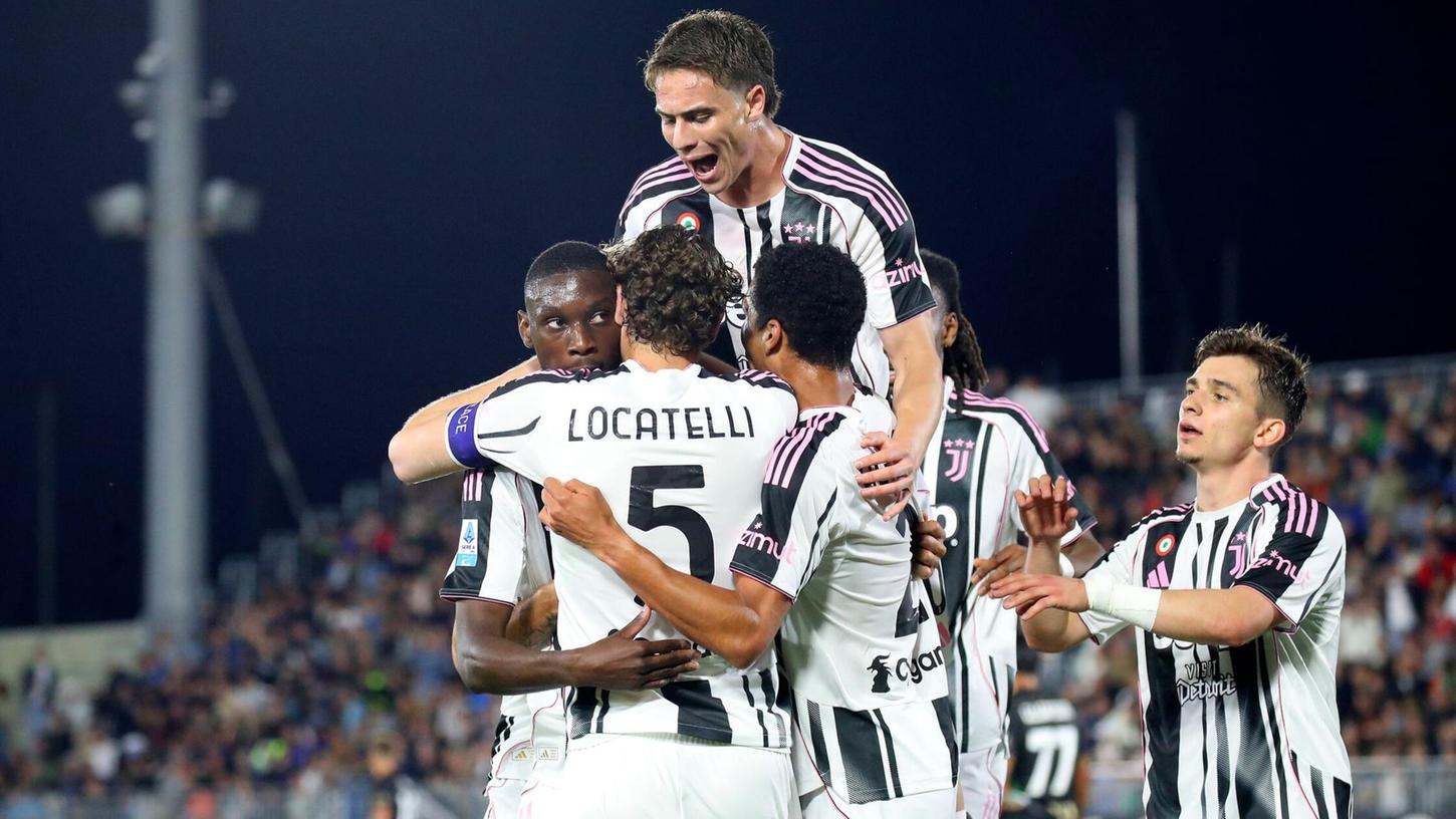 Kolo Muani beschert Juventus Turin ein Tor im Königsklassen-Kampf. Kolo Muani beschert Juventus Turin ein Tor im Königsklassen-Kampf.