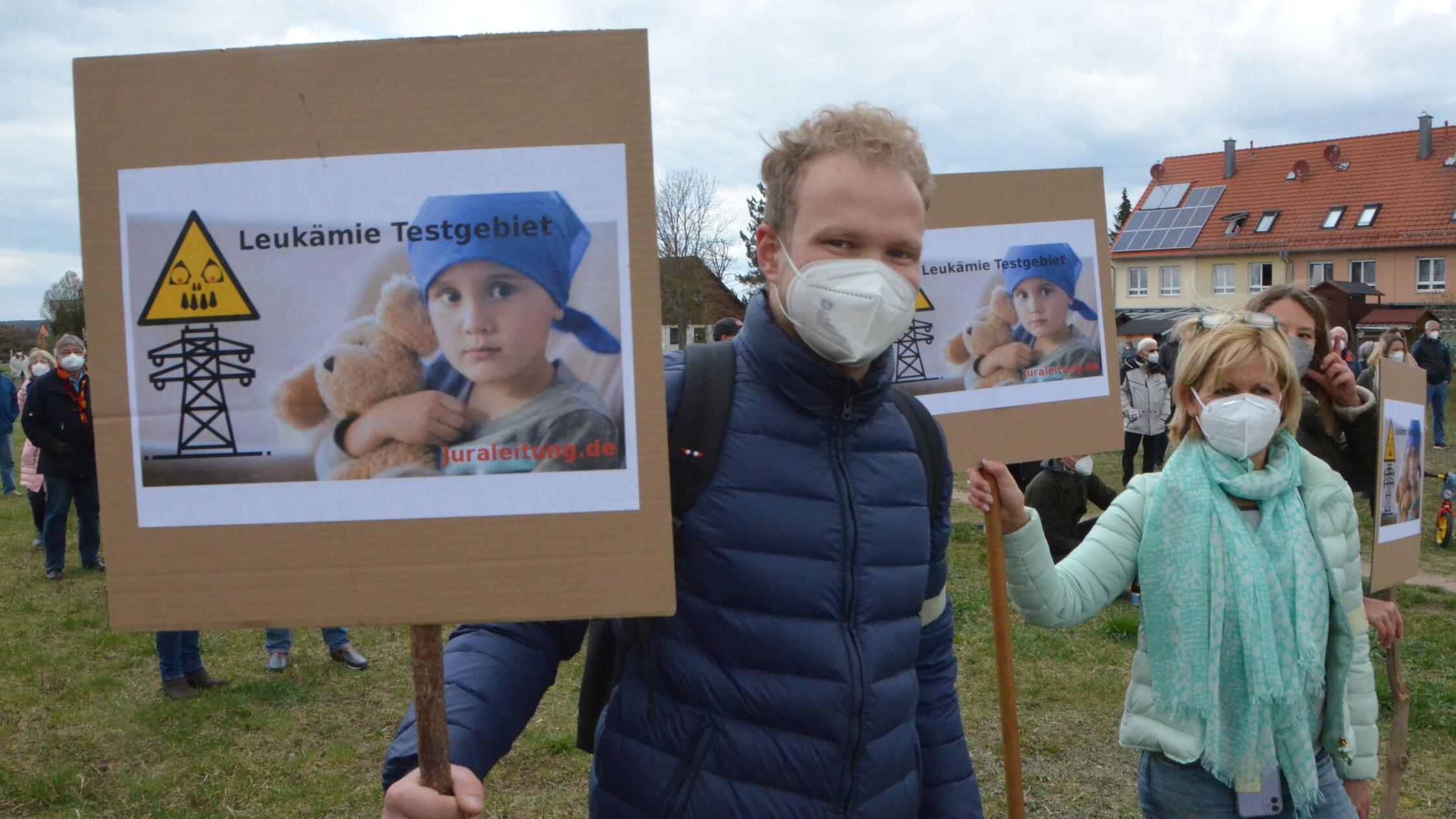 katzwang.demo gegen P53 Juraleitung - Große Sorgen