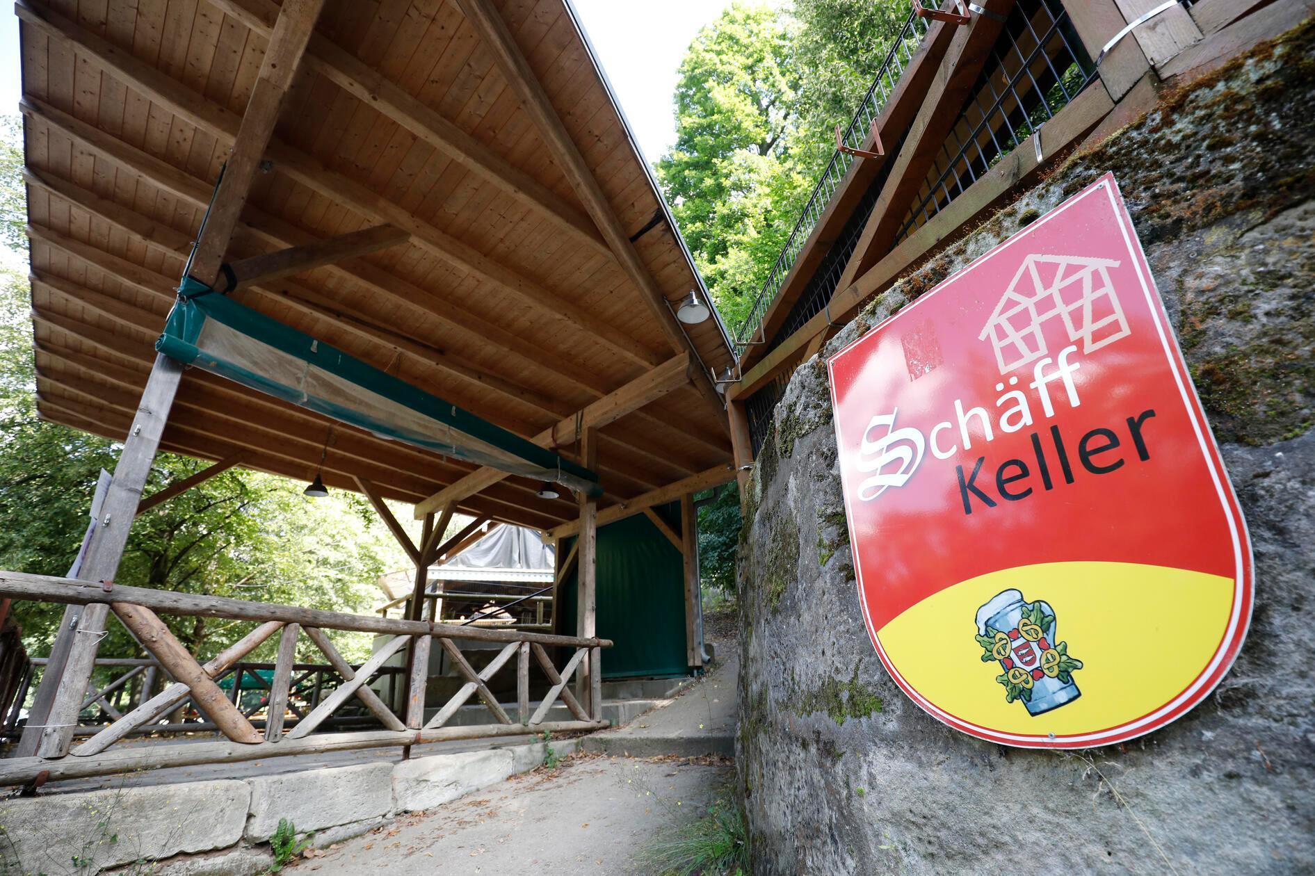 Der Schäffbräu-Keller hat nur während des Annafestes geöffnet. Festwirt ist Georg Kugler vom Elchbräu aus Thuisbrunn.