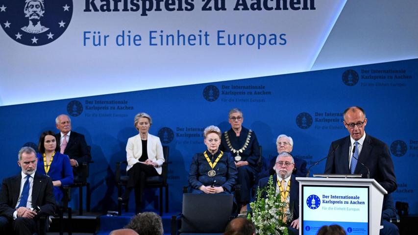 Merz ist überzeugt: Europa muss stark genug sein, um seinen Frieden zu sichern. Merz ist überzeugt: Europa muss stark genug sein, um seinen Frieden zu sichern.