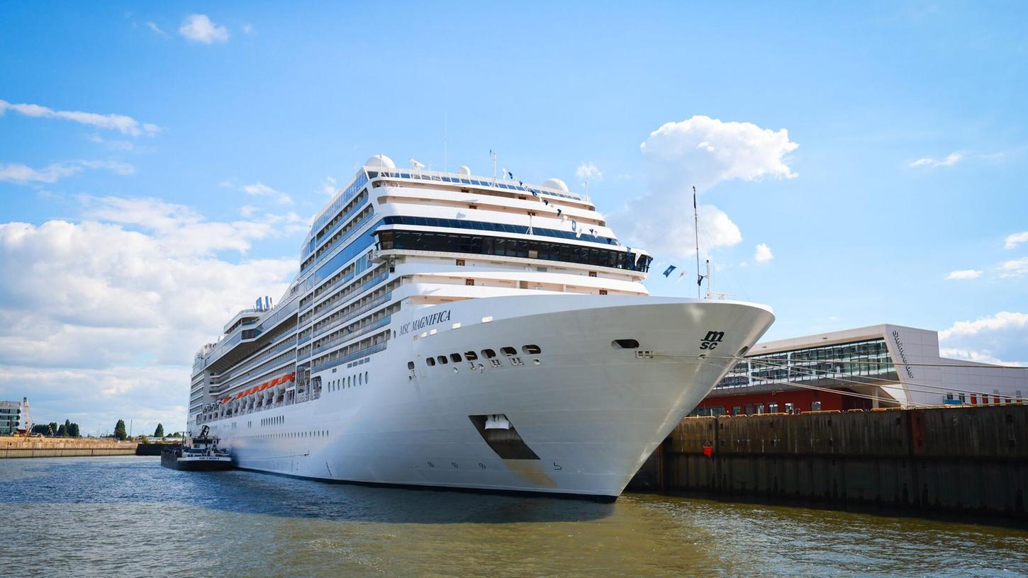 Das Kreuzfahrtschiff „MSC Magnifica“, von dem die Frau verschwand. Das Kreuzfahrtschiff „MSC Magnifica“, von dem die Frau verschwand.
