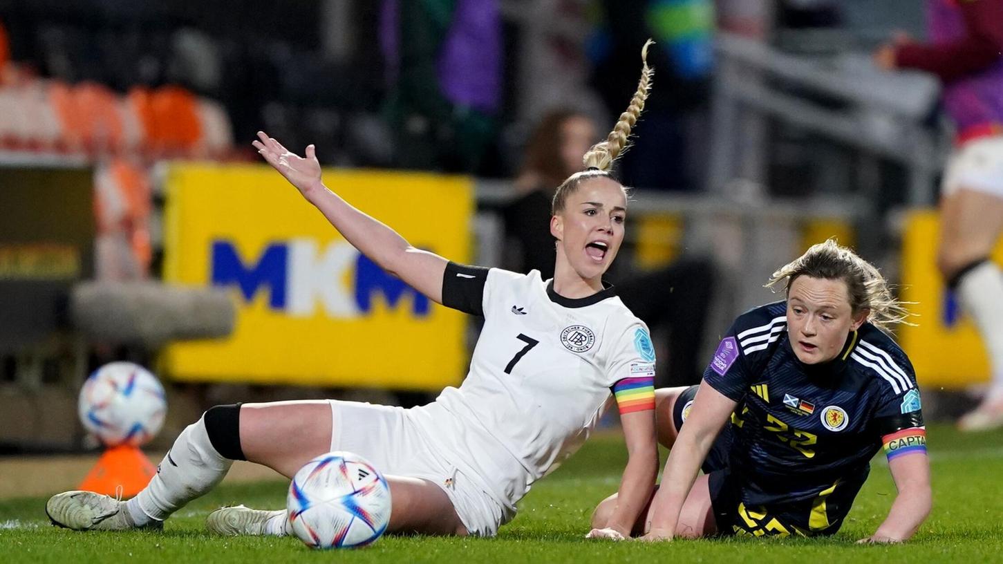 Fordert Zusammenhalt gegen Sexismus: DFB-Kapitänin Giulia Gwinn. Fordert Zusammenhalt gegen Sexismus: DFB-Kapitänin Giulia Gwinn.