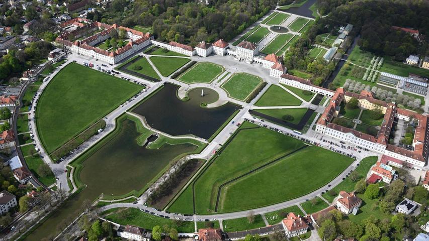 Von einem Zeppelin aus sieht der Park um das Schloss Nymphenburg in München sehr grün aus. (Archivbild) Von einem Zeppelin aus sieht der Park um das Schloss Nymphenburg in München sehr grün aus. (Archivbild)