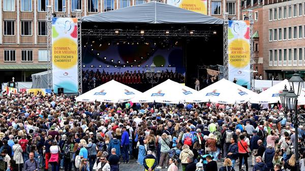 Die Eröffnung des Deutschen Chorfest 2025 in Nürnberg.