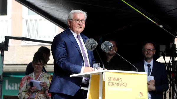Frank-Walter Steinmeier bei der Eröffnung des Deutschen Chorfestes.