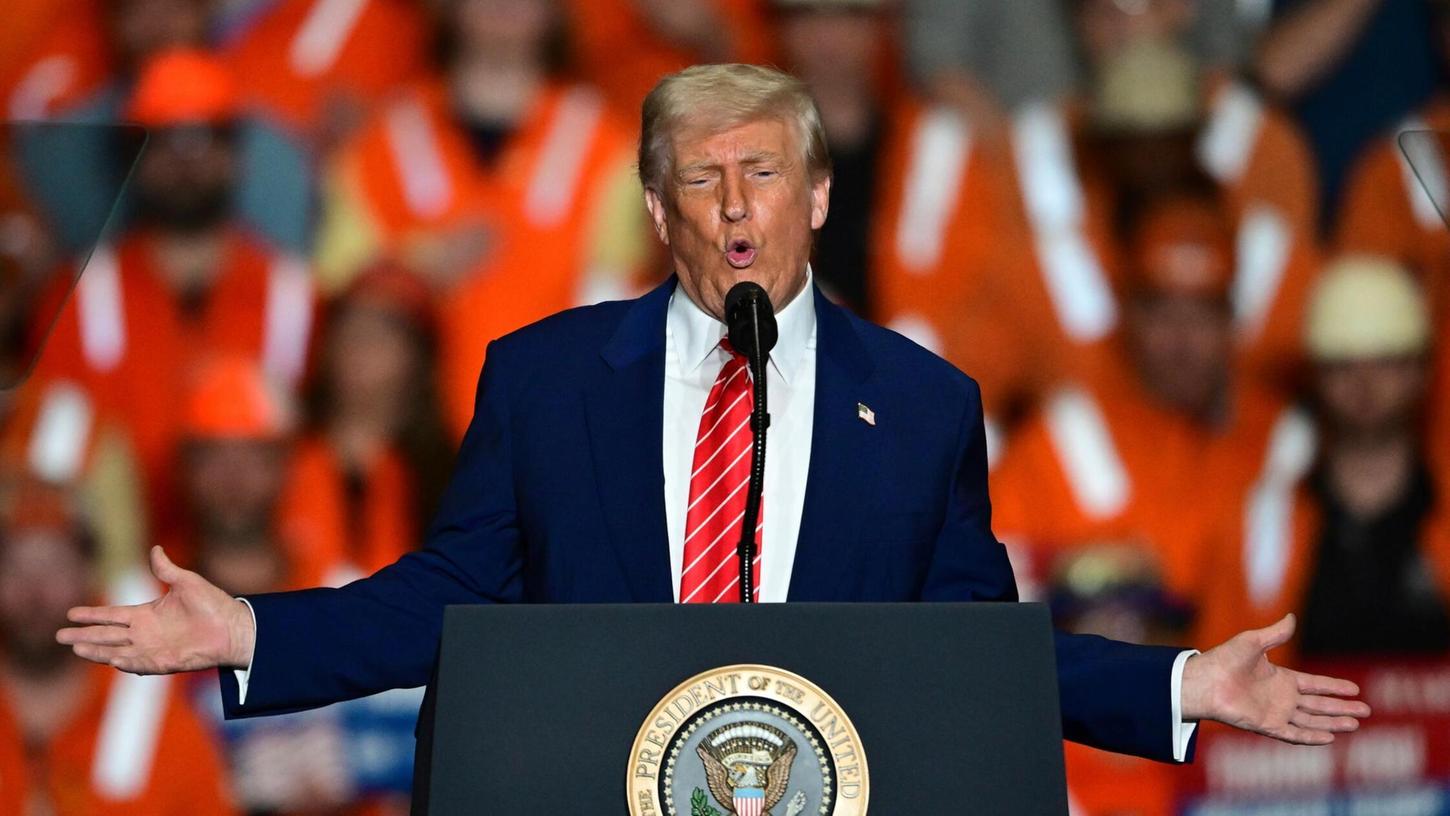 Sein Lieblingswort seien „Zölle“, sagt US-Präsident Trump. Sein Lieblingswort seien „Zölle“, sagt US-Präsident Trump.