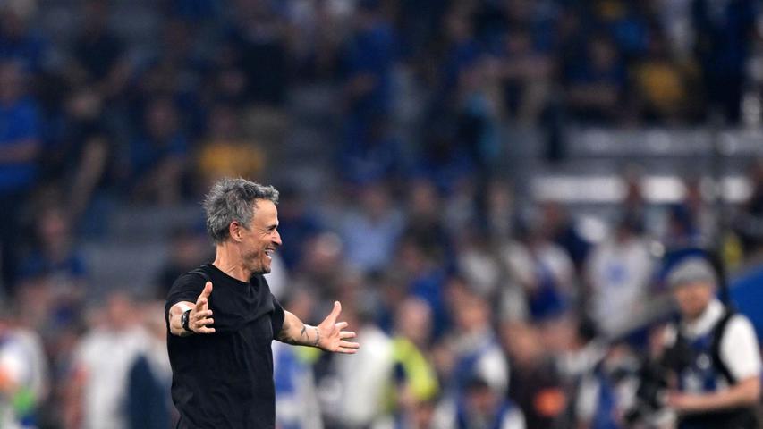 Feierte den Triumph: Trainer Luis Enrique. Feierte den Triumph: Trainer Luis Enrique.