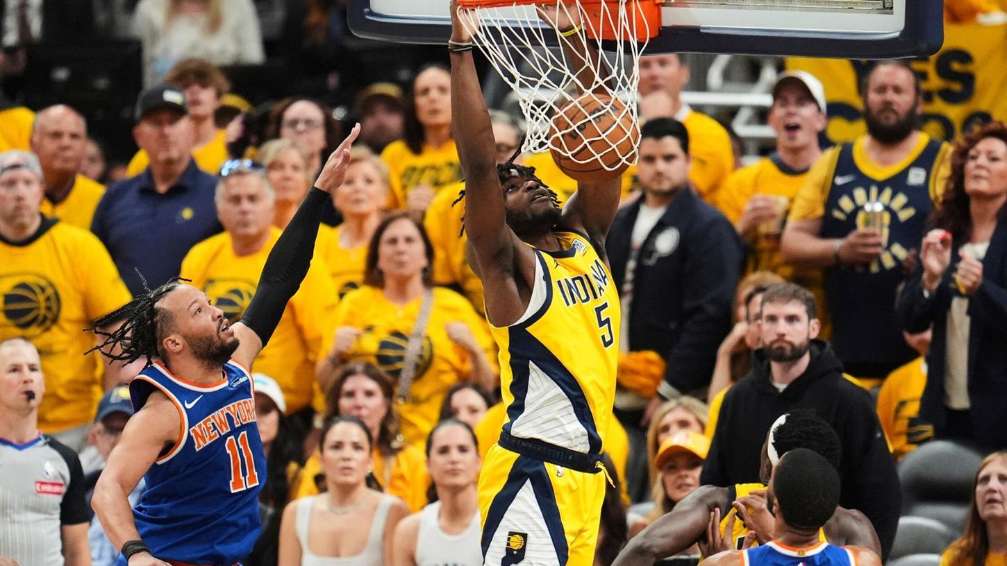 Die Pacers hatten die Partie gegen die Knicks im Griff - und sorgten mit Dunks für beste Laune ihrer Fans. Die Pacers hatten die Partie gegen die Knicks im Griff - und sorgten mit Dunks für beste Laune ihrer Fans.