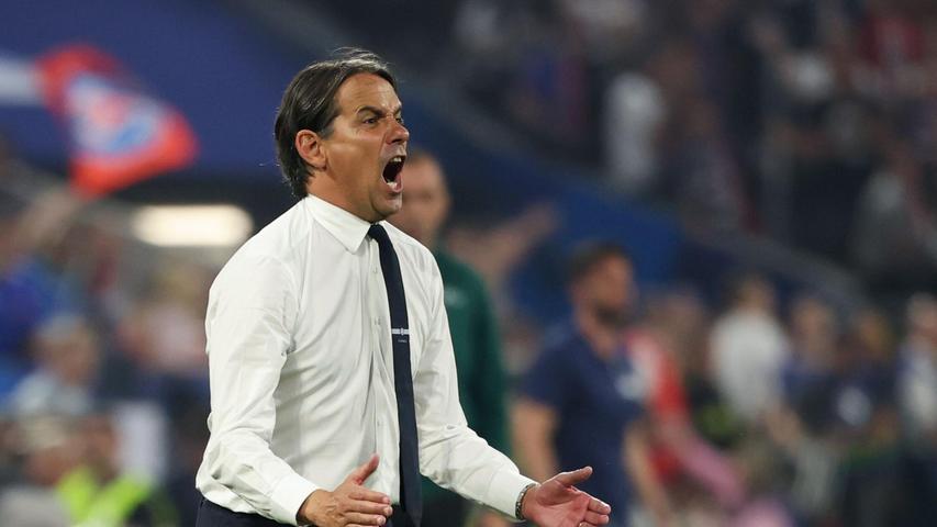 Inter-Coach Simone Inzaghi erlebte einen extrem frustrierenden Final-Abend. Inter-Coach Simone Inzaghi erlebte einen extrem frustrierenden Final-Abend.