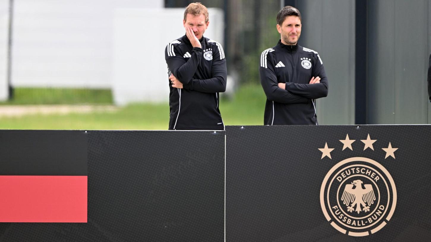 Julian Nagelsmann (l) will mit der Nationalmannschaft ins Finale der Nations League. Julian Nagelsmann (l) will mit der Nationalmannschaft ins Finale der Nations League.