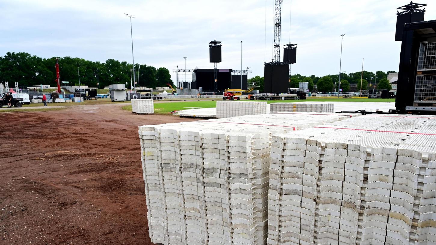 Aufbau auf Hochtouren: So sieht es auf dem Gelände von Rock im Park