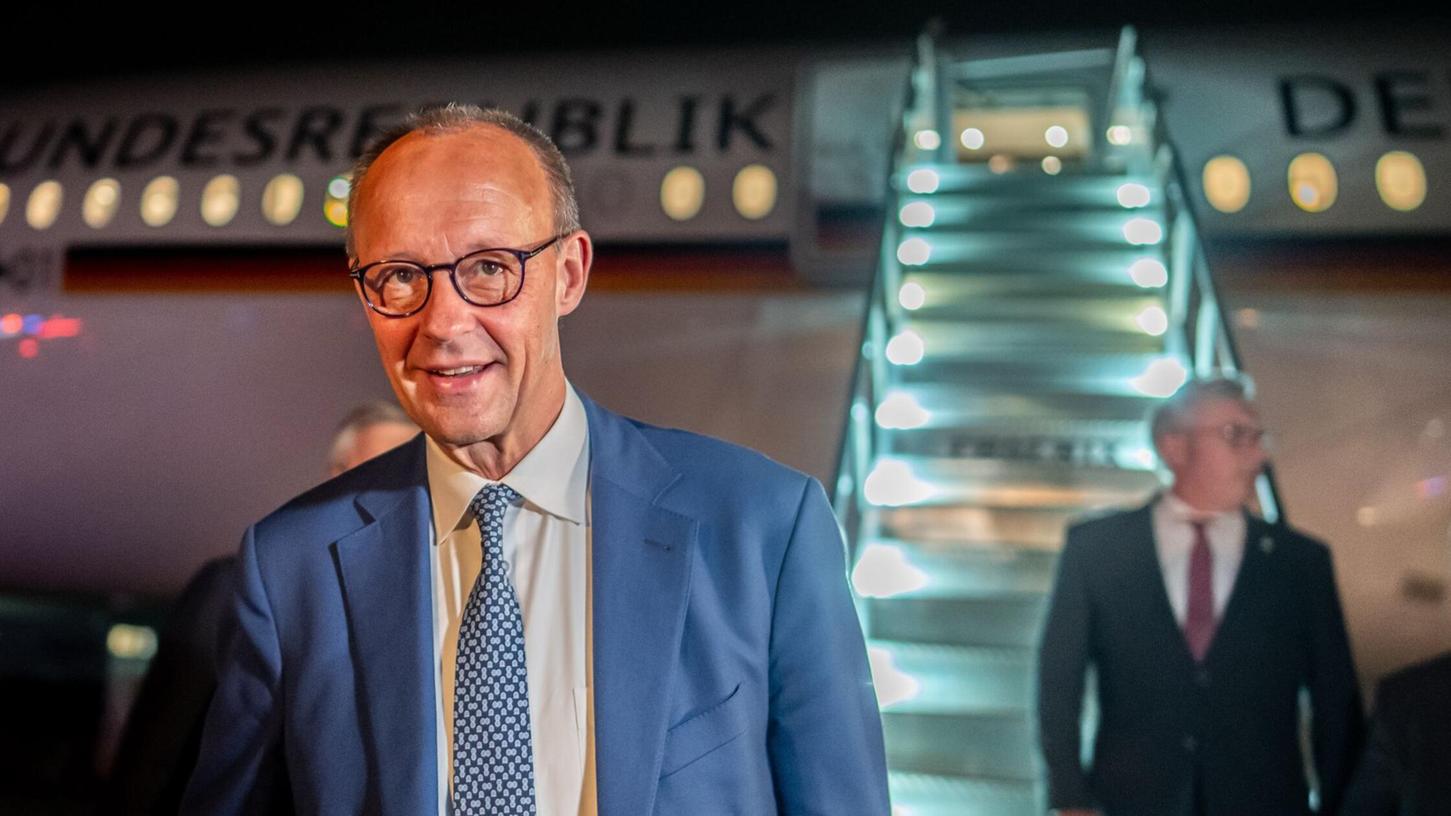 Kanzler Merz ist zu seinem 17-stündigen Antrittsbesuch in Washington gelandet. Kanzler Merz ist zu seinem 17-stündigen Antrittsbesuch in Washington gelandet.
