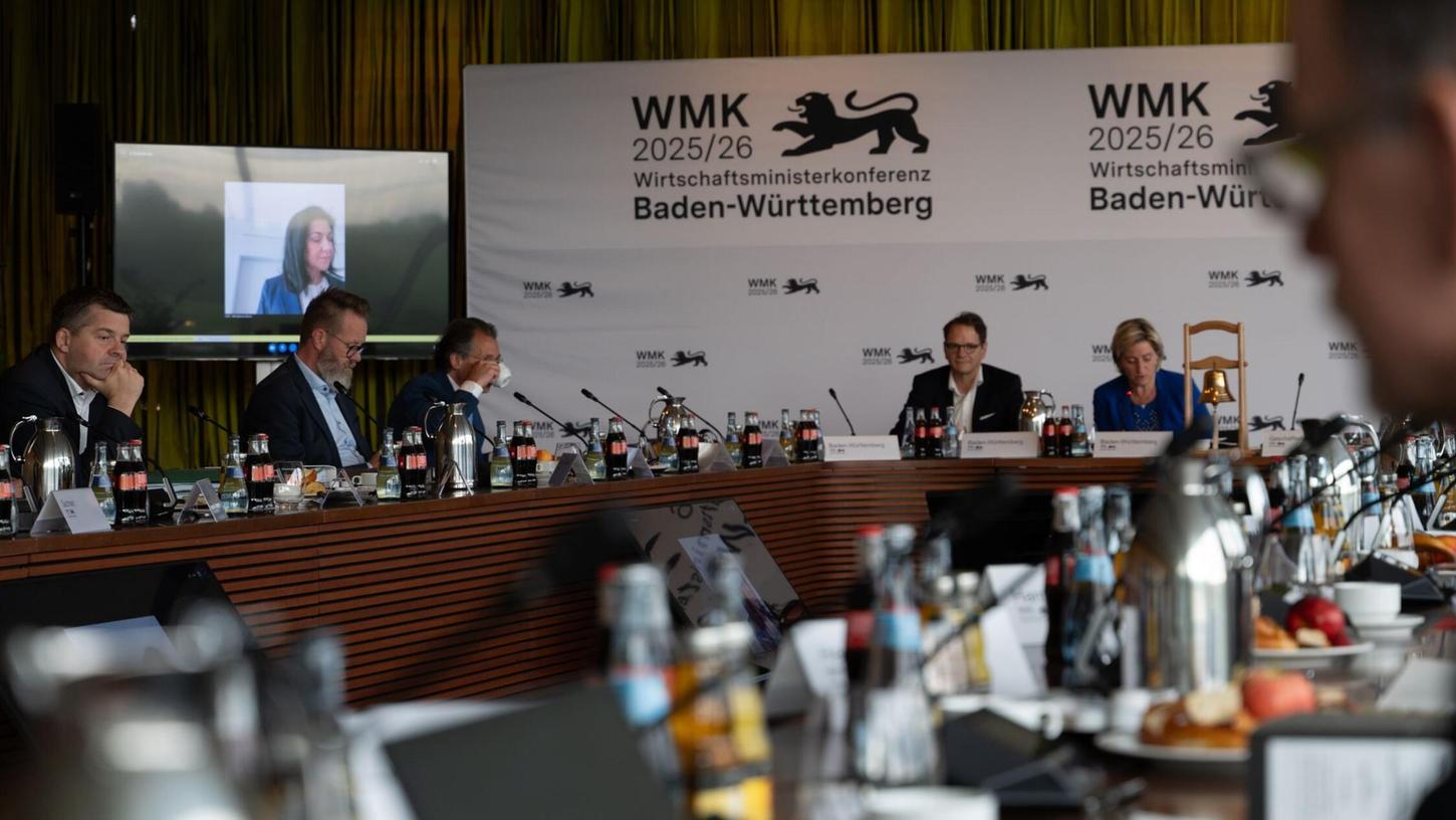 Wirtschaftsministerkonferenz in Stuttgart. (Foto aktuell). Wirtschaftsministerkonferenz in Stuttgart. (Foto aktuell).