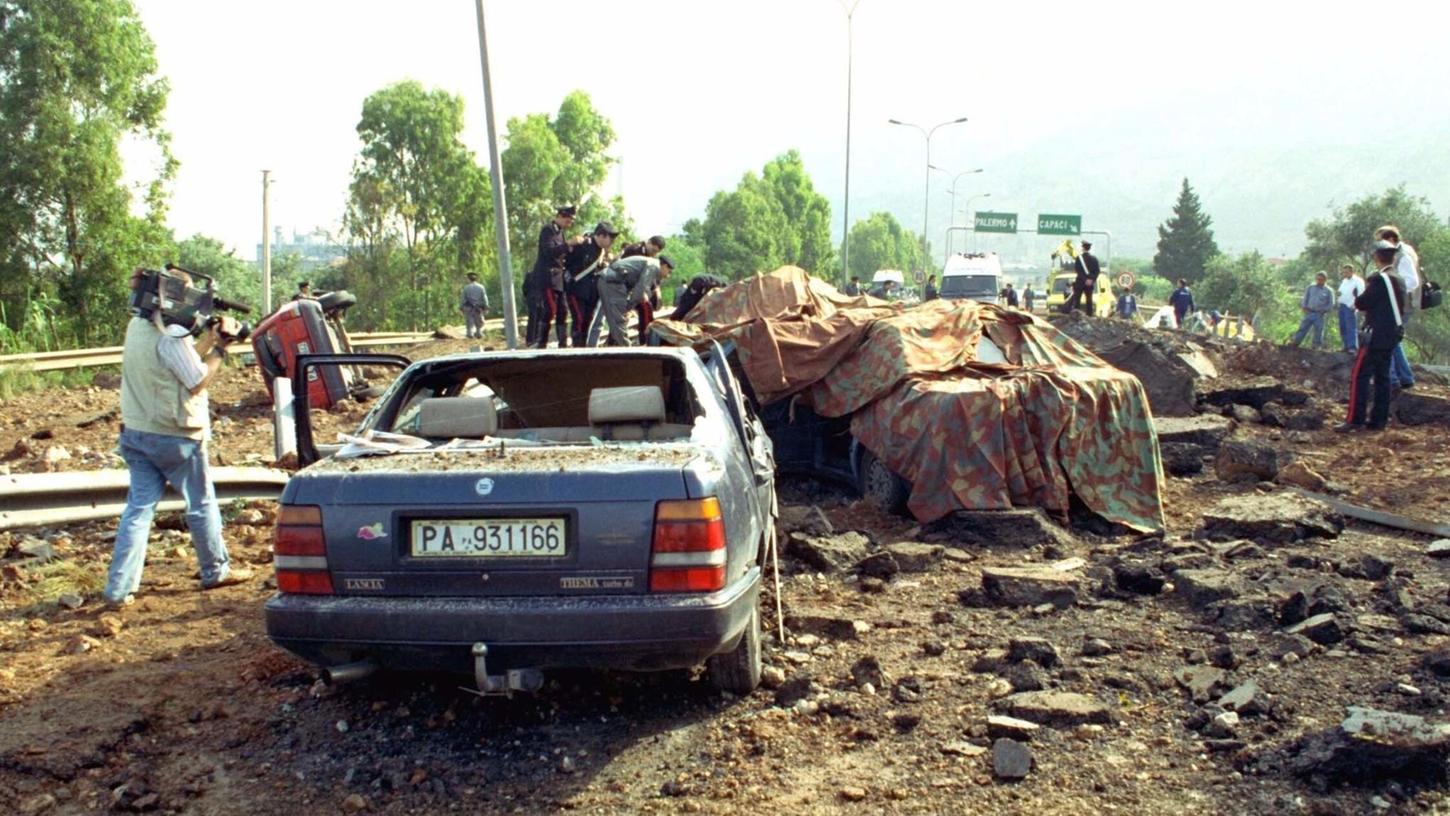 Mehr als 30 Jahre nach dem Mord an dem Mafiajäger Giovanni Falcone ist einer der Attentäter nun wieder frei. (Foto: Archiv) Mehr als 30 Jahre nach dem Mord an dem Mafiajäger Giovanni Falcone ist einer der Attentäter nun wieder frei. (Foto: Archiv)