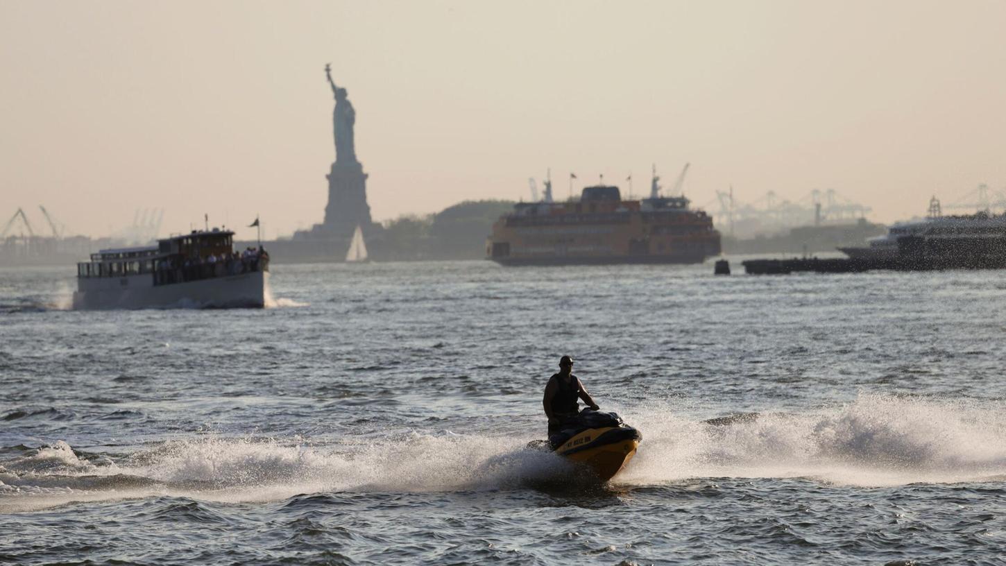 Die Sicht ist getrübt in New York - das liegt an Bränden weit entfernt Die Sicht ist getrübt in New York - das liegt an Bränden weit entfernt