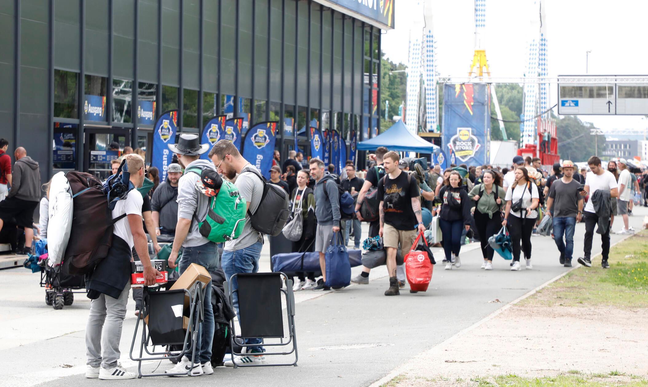 Wie immer sind bereits am Donnerstag viele Fans zum Festival angereist.