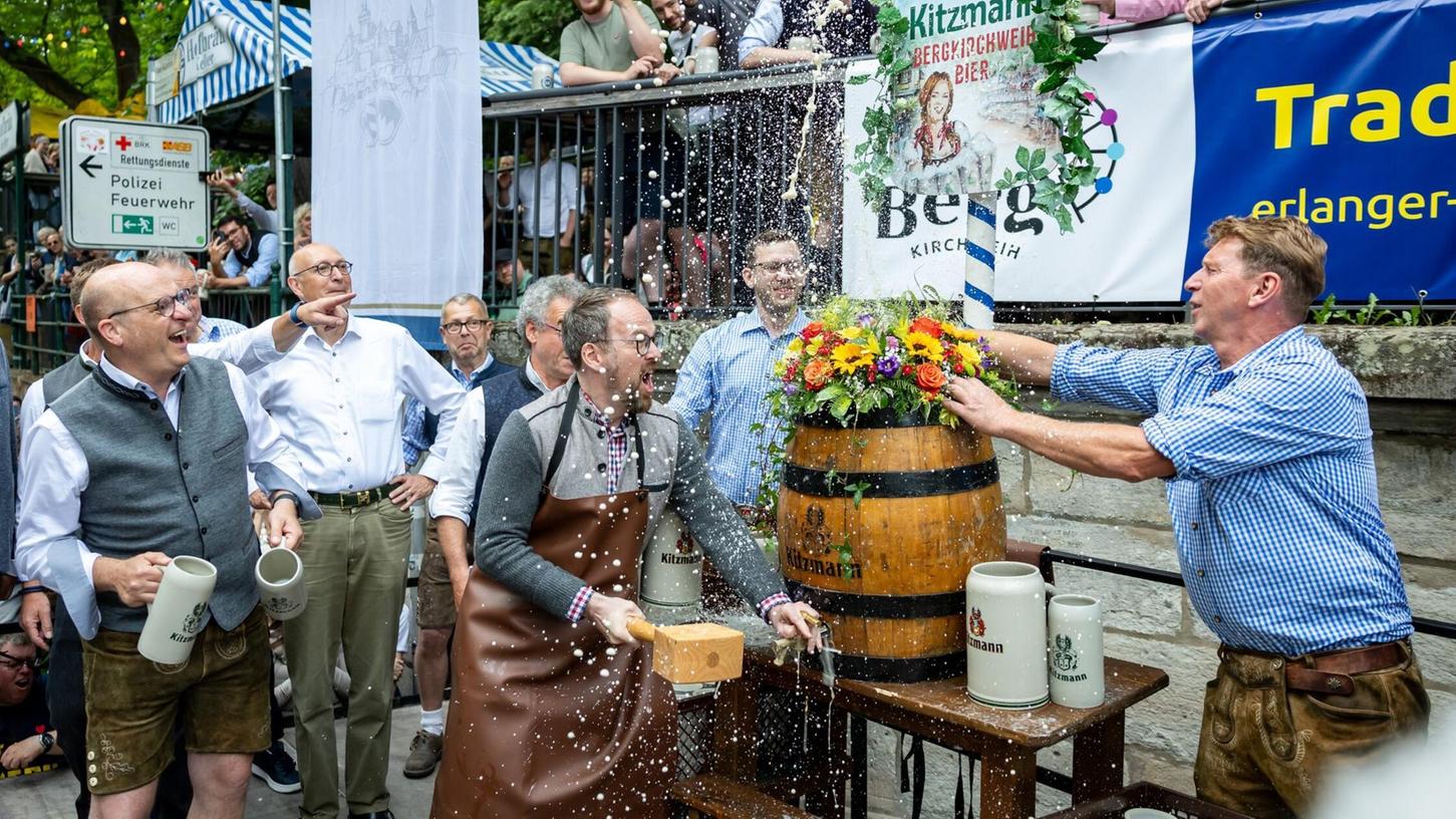 Die Erlanger Bergkirchweih ist eröffnet. Die Erlanger Bergkirchweih ist eröffnet.