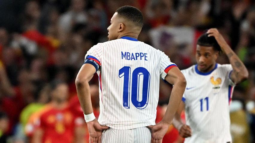 Mehr als einer der beiden Ehrentreffer war Kylian Mbappé nicht vergönnt. Mehr als einer der beiden Ehrentreffer war Kylian Mbappé nicht vergönnt.