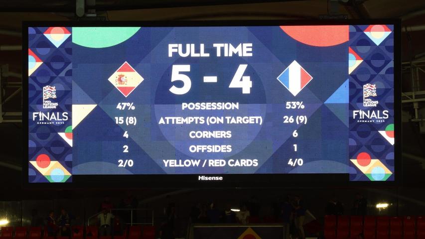 Der ungewöhnliche Endstand: 5:4. Der ungewöhnliche Endstand: 5:4.