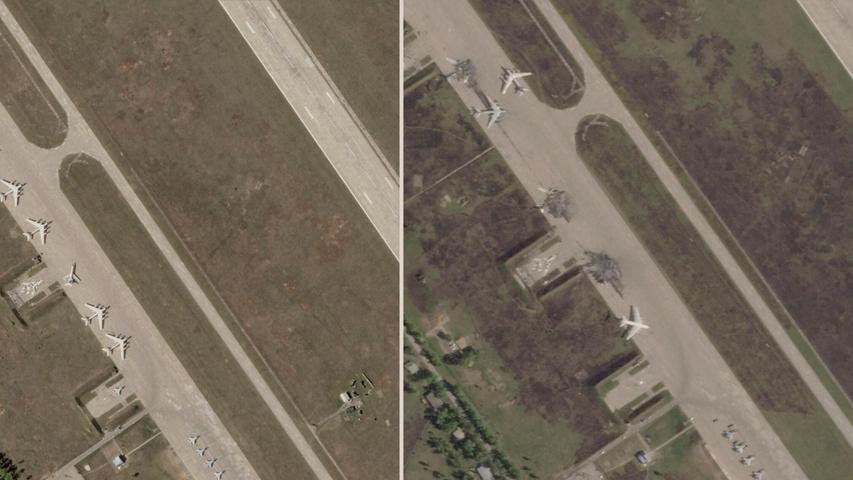Russlands Flotte strategischer Kampfbomber wurde durch einen ukrainischen Drohnenangriff empfindlich getroffen - und Moskau kündigte Vergeltung an. (Archivbild) Russlands Flotte strategischer Kampfbomber wurde durch einen ukrainischen Drohnenangriff empfindlich getroffen - und Moskau kündigte Vergeltung an. (Archivbild)