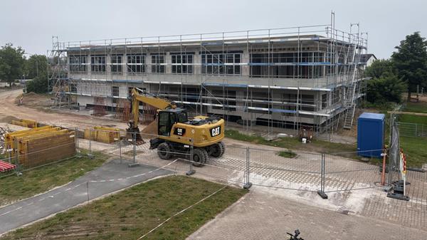 Rohbau neues Rathaus Hemhofen. Richtfest für das n