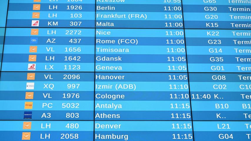Mehr als 1.000 Starts und Landungen sind allein am Samstag in München geplant. Mehr als 1.000 Starts und Landungen sind allein am Samstag in München geplant.