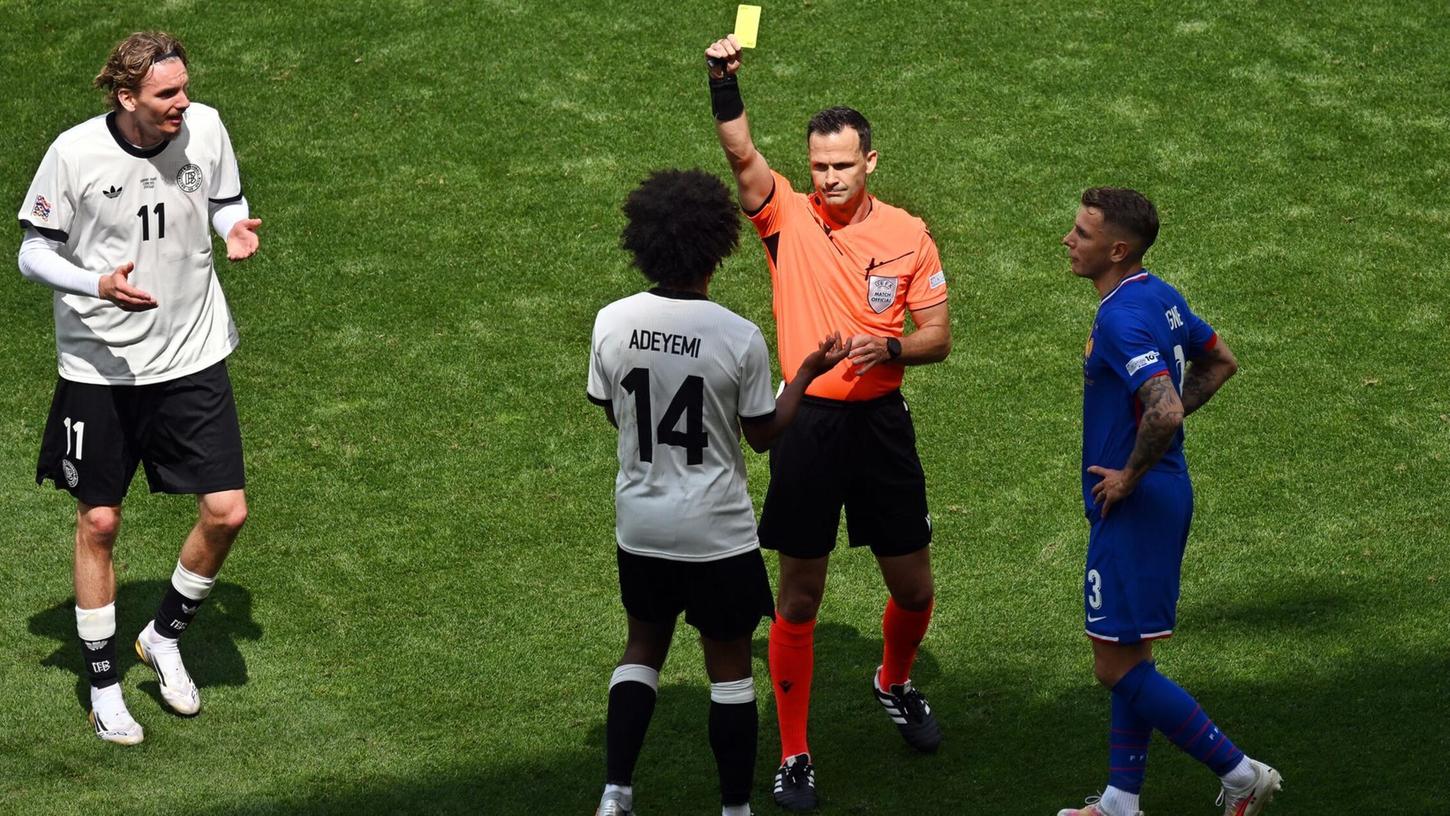 Brachte Tempo ins Spiel, sah aber auch Gelb: Karim Adeyemi Brachte Tempo ins Spiel, sah aber auch Gelb: Karim Adeyemi