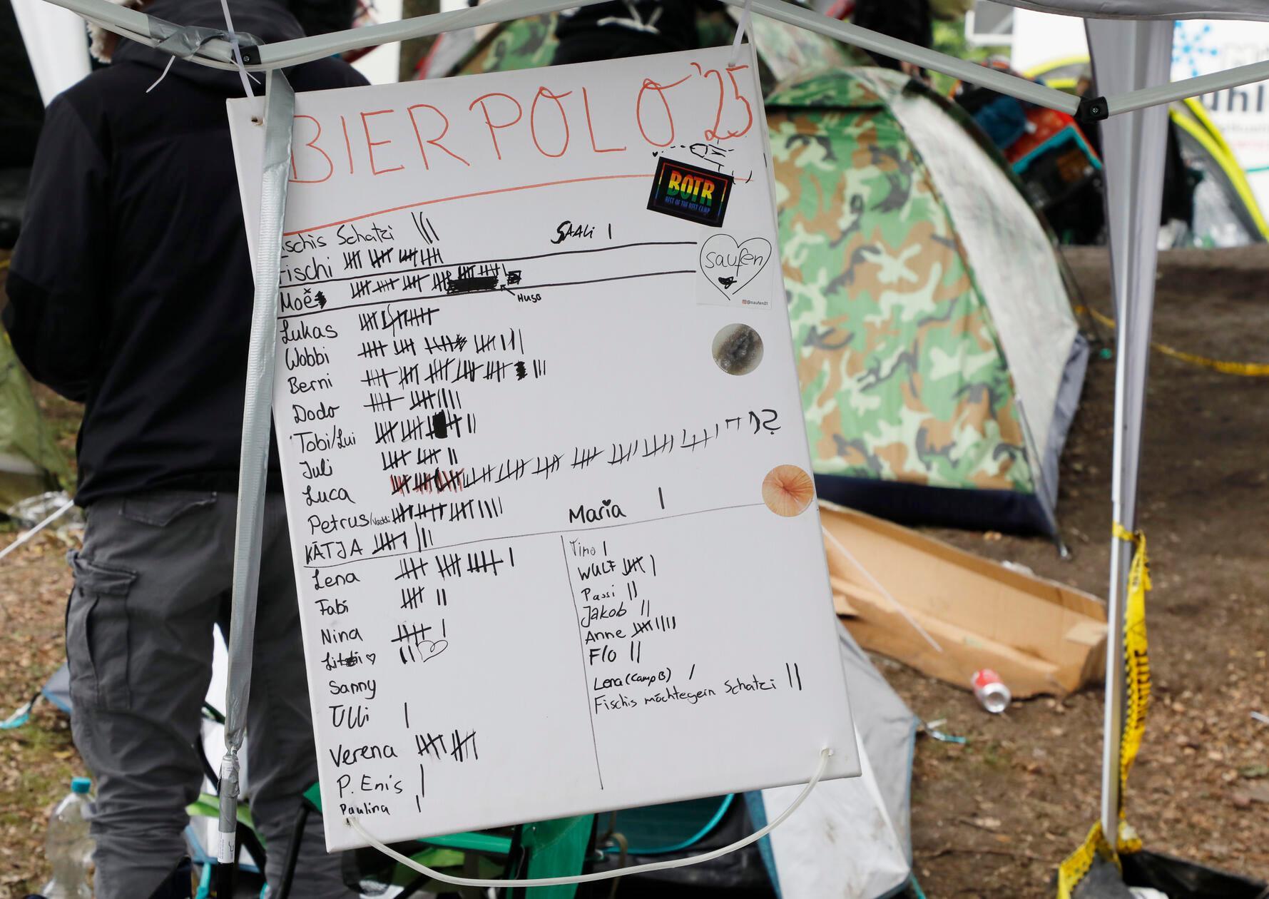 An dieser Stelle des Campingplatzes offenbar mehr als genug.